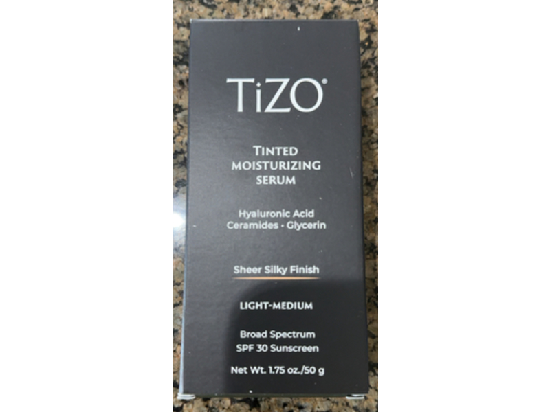 Tizo Sheer Silky Finish Tinted Moisturizing Serum, Light-Medium, SPF 30, 1.75 oz/50 g