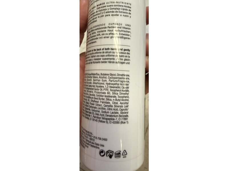 O.P.I Pro Spa Protective Hand Serum, Cupuacu & White Tea, 7.6 fl oz/225 mL