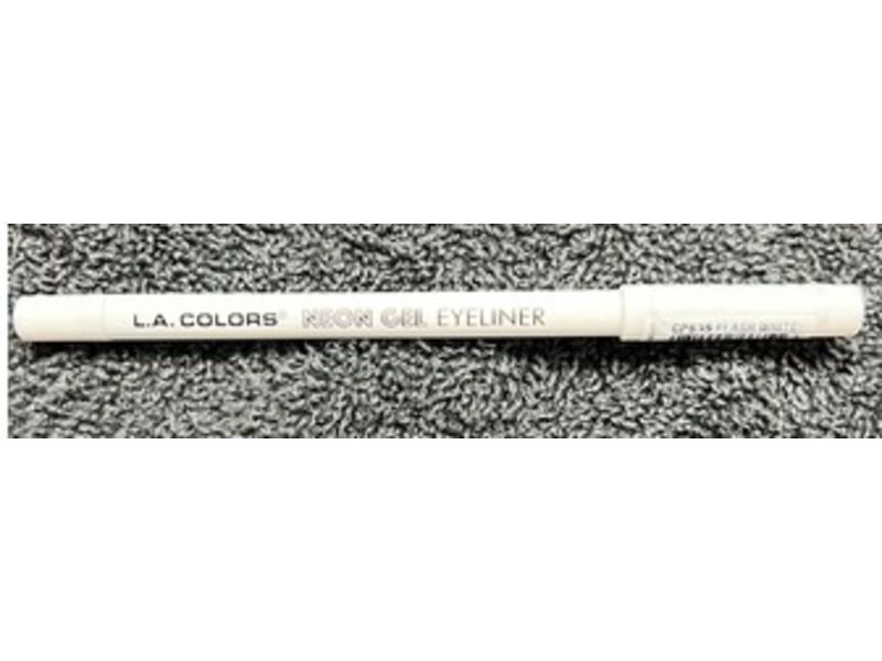 L.A Color Neon Gel Eyeliner, Flash White, 0.05 oz/1.5 g