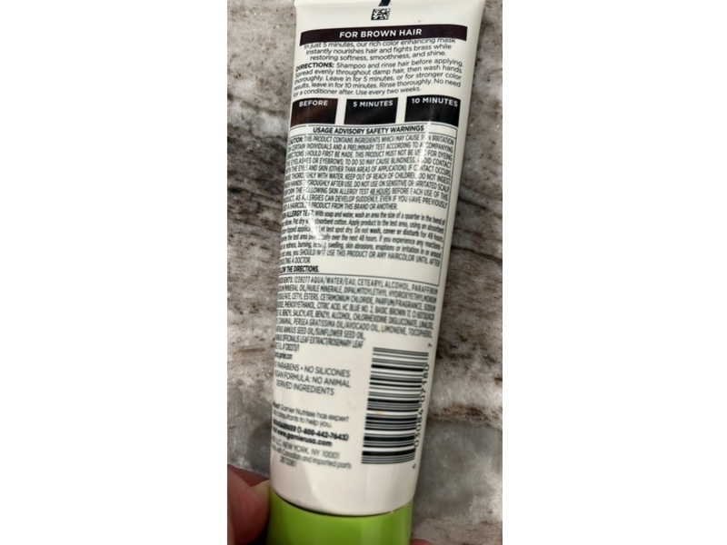 Garnier Nutrisse Color Reviver Color Mask, Cool Brown, 4.2 fl oz/125 mL