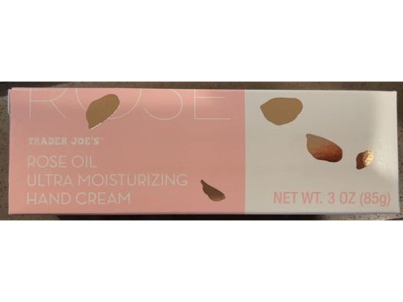 Trader Joe's Ultra Moisturizing Hand Cream, Rose Oil, 3 oz/85 g