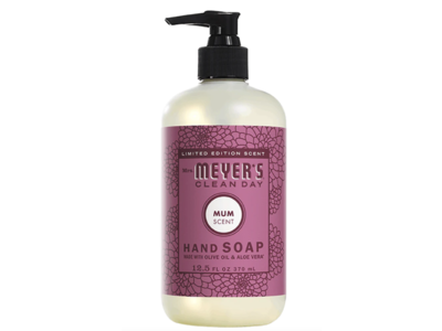 Mrs. Meyer's Clean Day Hand Soap, Mum Scent, 12.5 fl oz/370 mL, Pack Of 3