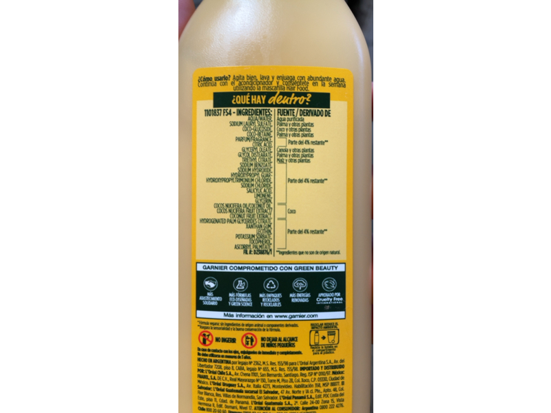 Garnier Fructis Hair Food Coco Shampoo, 300 mL