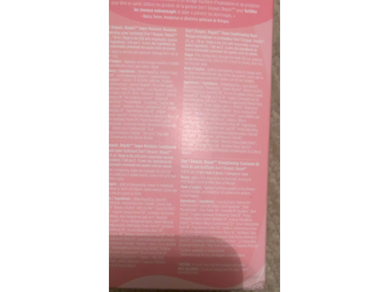 Briogeo Don't Despair, Straightener + Repair Minis, 2 fl oz/59 mL