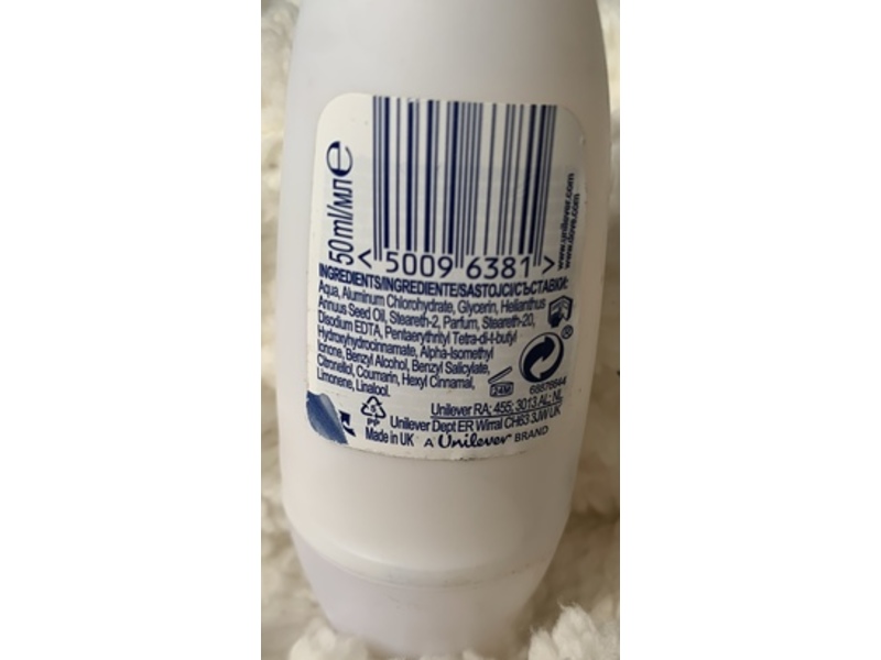 Dove Go Fresh Moisturizing Cream Antiperspirant, Cucumber & Green Tea Scent, 50 mL.