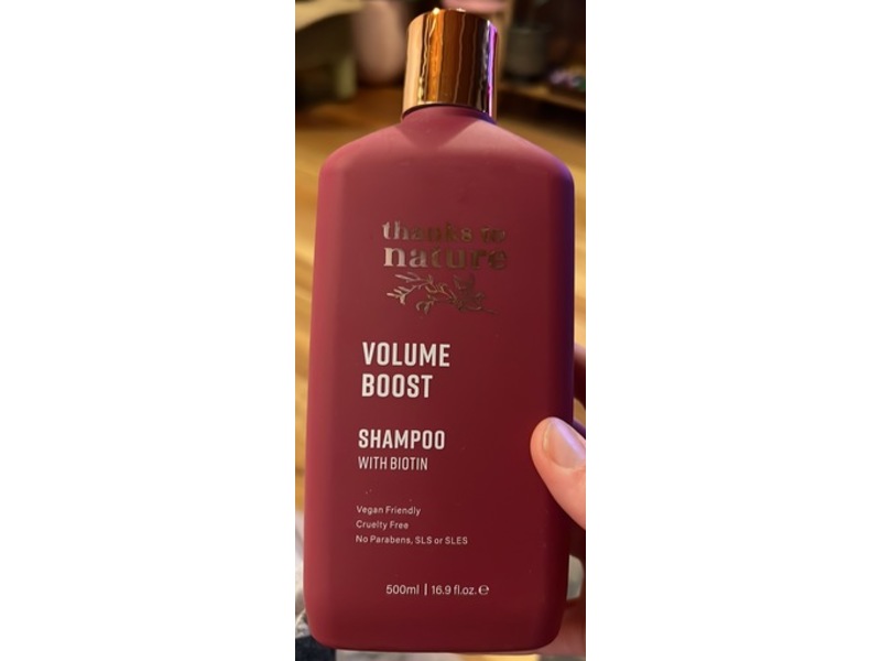 Thanks To Nature Volume Boost Shampoo, 16.9 fl oz/500 mL