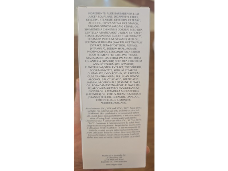 Origani Clear & Calm Matte Comfort Moisturizer, 1.69 fl oz/50 mL