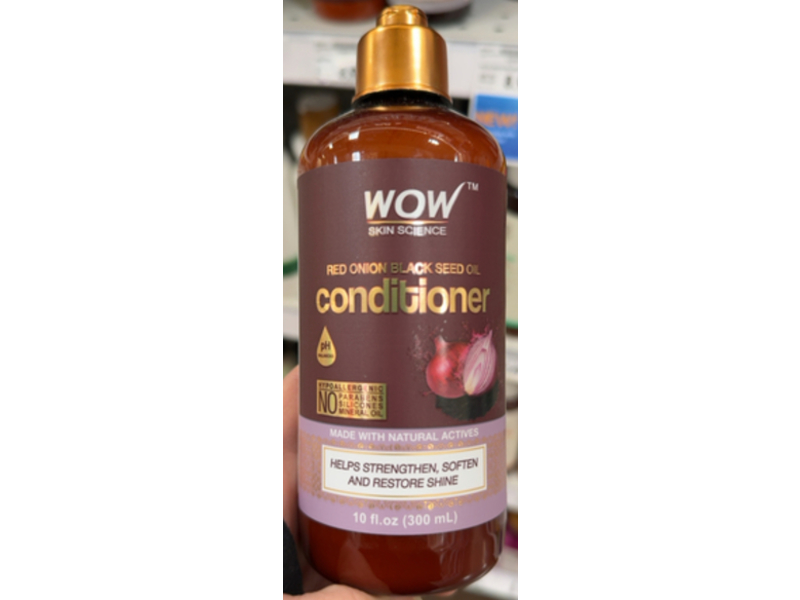 Wow Skin Science Conditioner, Red Onion Black Seed Oil, 10 fl oz/300 mL