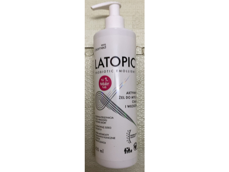 Biomed Latopic Active Body and Hair Wash Gel, 400 mL