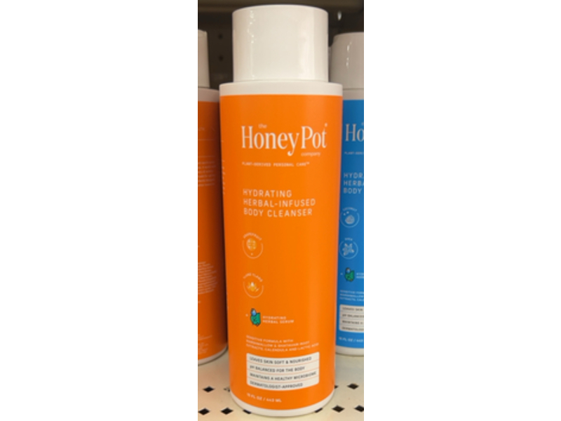 The Honey Pot Company Hydrating Body Cleanser, Grapefruit & Ylang Ylang, 15 fl oz/443 mL