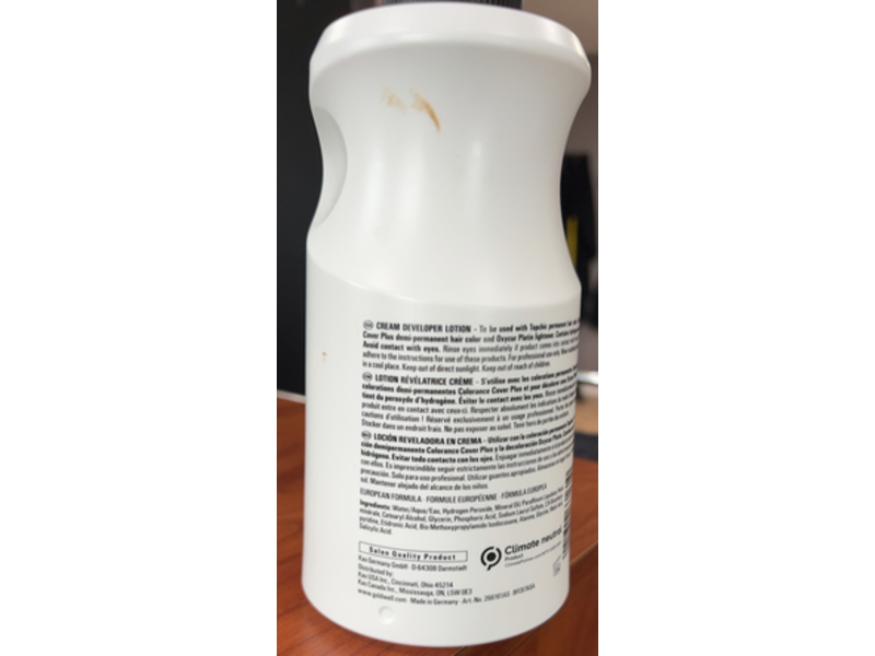 Goldwell System Cream Developer Lotion, 3% 10 Vol, 33.8 fl oz/1 L