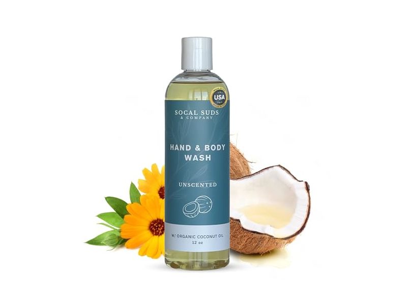 SoCal Suds & Company Hand & Body Wash, Unscented, 12 oz