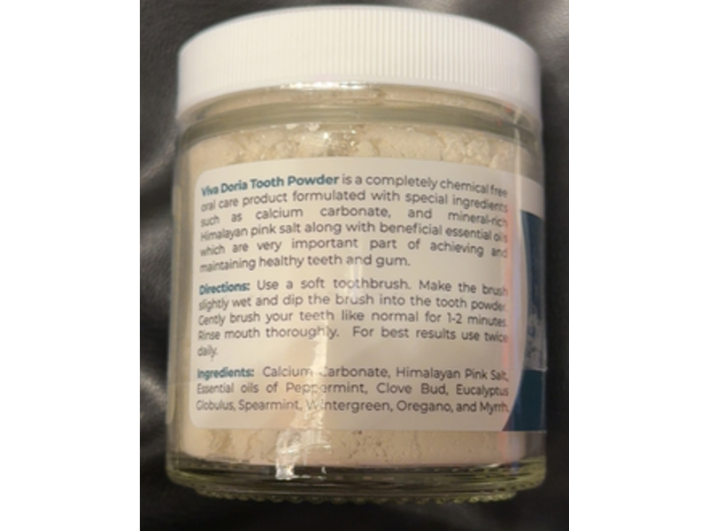 Viva Doria Natural Tooth & Gum Powder, 3 oz/85 g