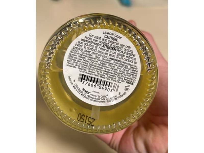 Thymes Hand Wash, Lemon Leaf, 15 fl oz/443 mL