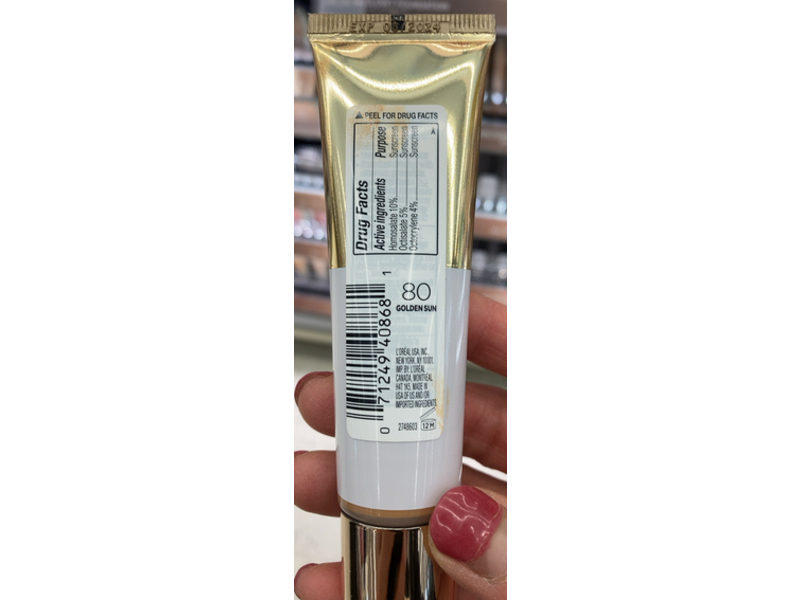 L'Oreal Paris Age Perfect Radiant Serum Foundation, SPF 50, Golden Sun, 1 fl oz/30 mL