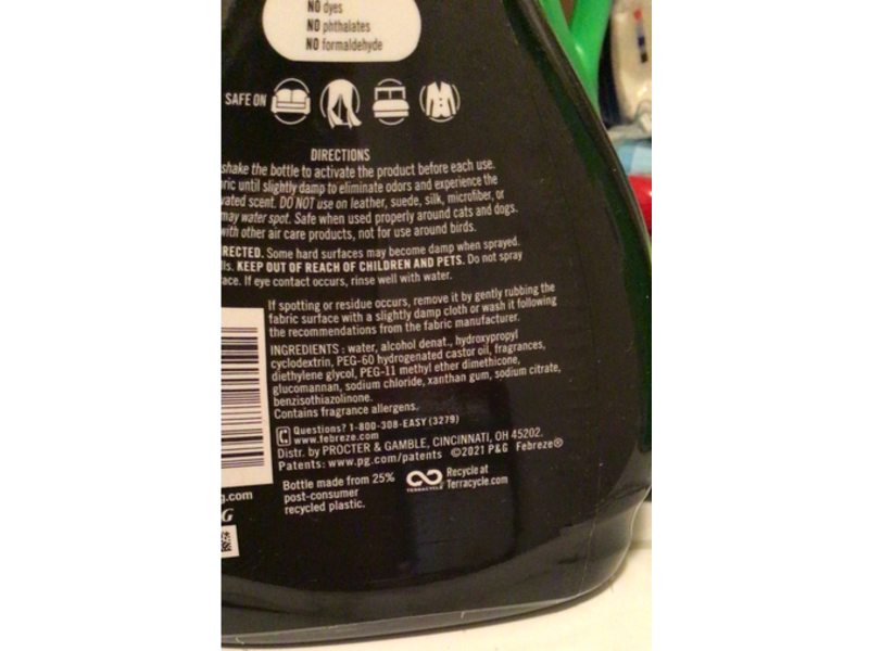 Febreze Unstopables Touch Fabric Spray, Paradise, 16.9 fl oz/500 mL