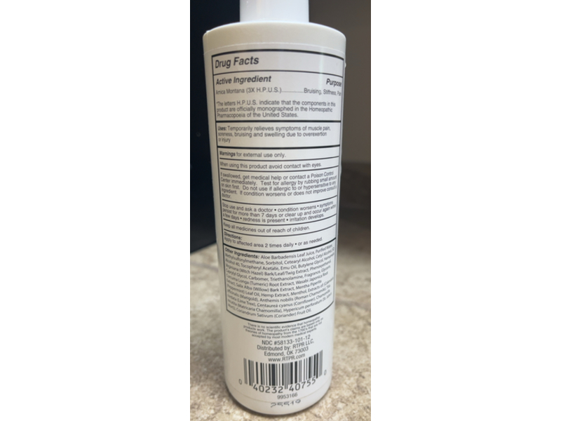 Real Time Pain Relief Topical Lotion, Hemp Oil Plus, 12 fl oz/345 mL