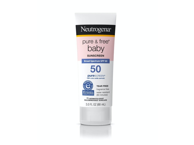Neutrogena Pure & Free Baby Sunscreen, SPF 50, 3.0 fl oz (88 mL)