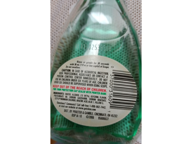 Scope Mouth Wash, Original Mint,8.4 fl oz/250 mL