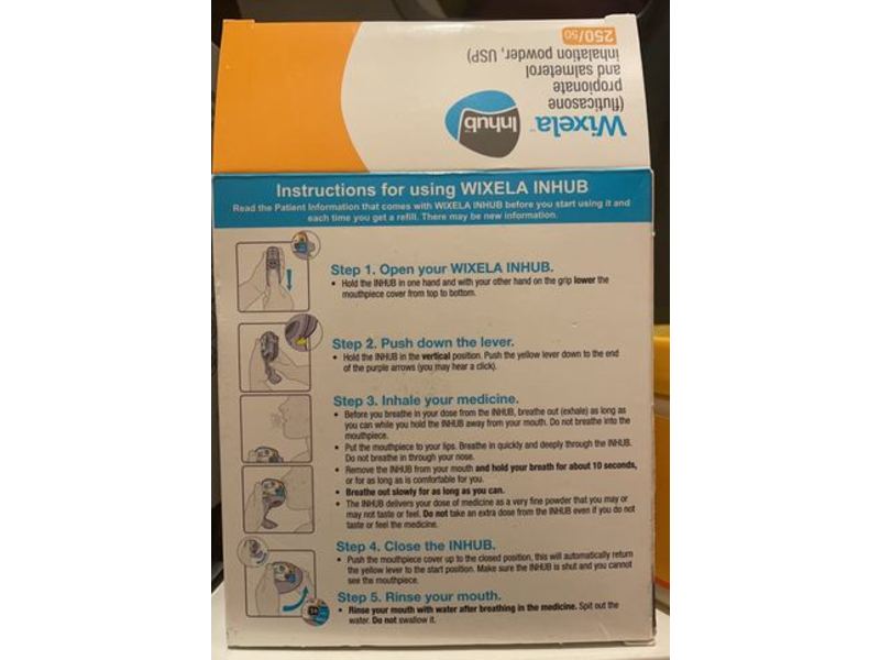 Wixela Inhub (fluticasone propionate and salmeterol Inhalation Powder, USP) 250/50, Mylan (RX)