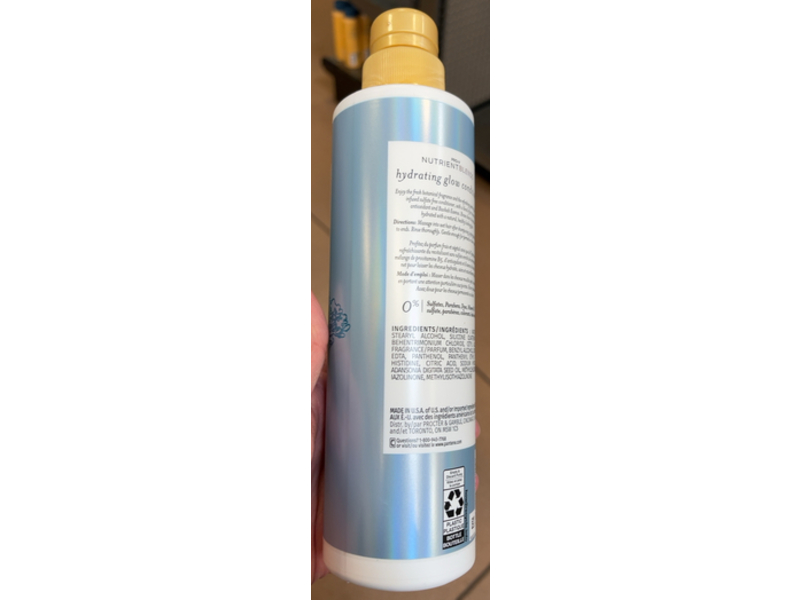 Pantene Hydrating Glow Sulfate Free Conditioner, Baobab Essence, 13.5 fl oz/400 mL