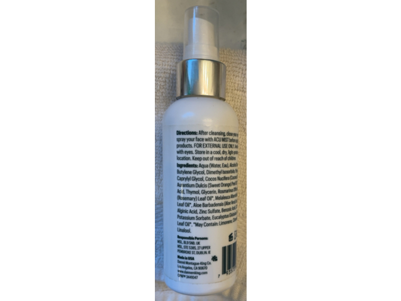 Dmk Acu Mist Tonic, Oily Skin, 4 fl oz/120 mL
