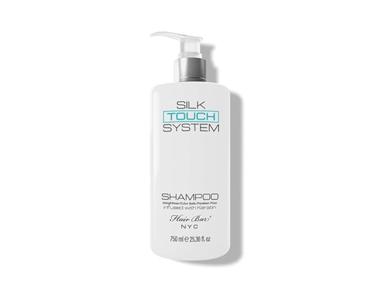 Hair Bar Nyc Silk Touch System Moisturizing Shampoo, Keratin, 25.36 fl oz/750 mL