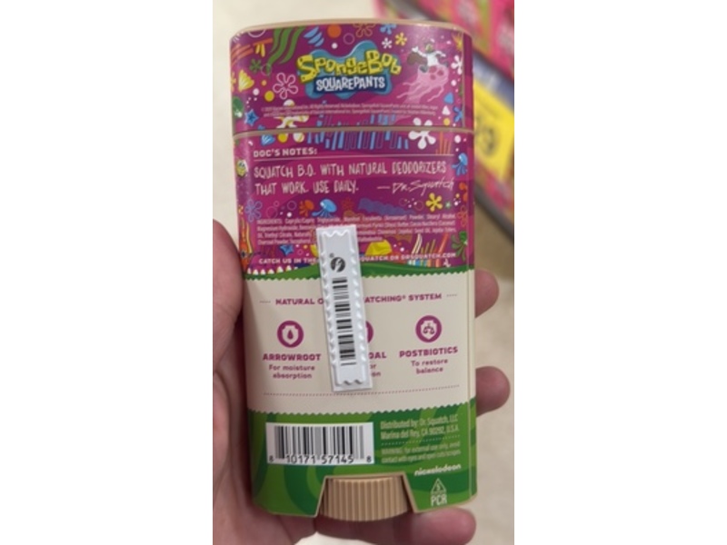 Dr Squatch Odor Sqauatching Deodorant, Sea Star Shenanigans, 2.65 fl oz/75 g