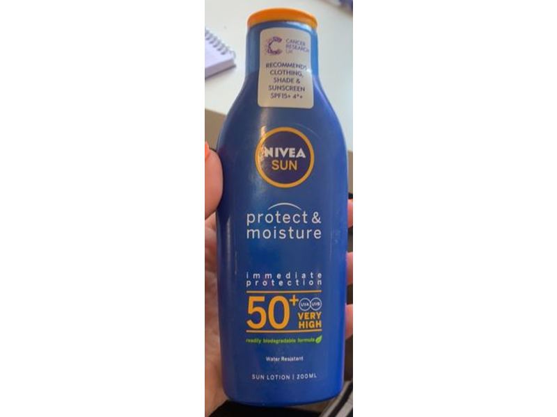 Nivea Sun Protect & Moisture Sun Lotion, SPF 50+, 200 mL