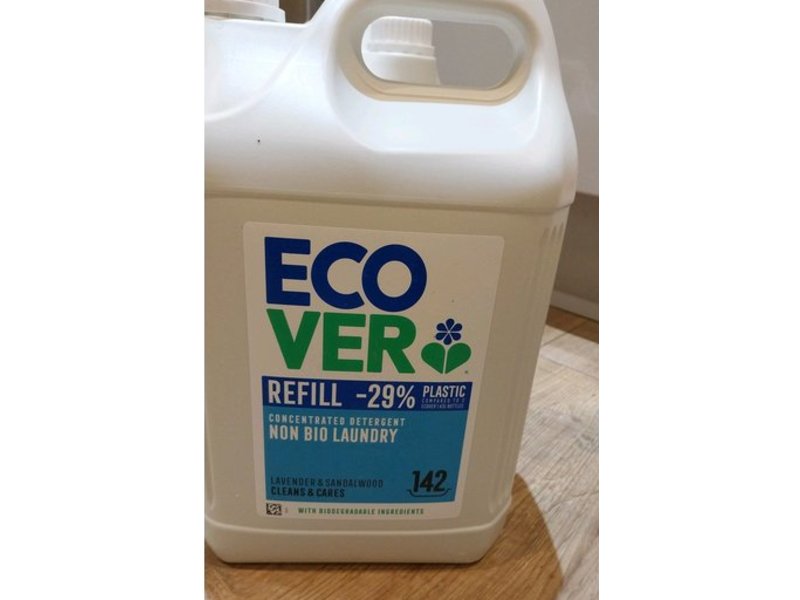 Ecover Cleans & Cares Liquid Laundry Detergent, Lavender & Sandalwood, 142 Loads, 5 L