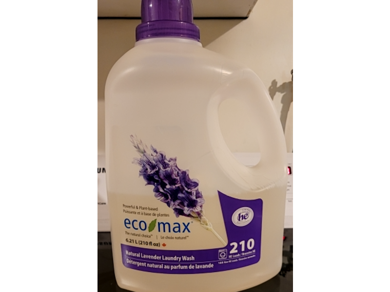 Eco-Max Laundry Wash, Lavender, 210 Loads, 210 fl oz/6.21 L