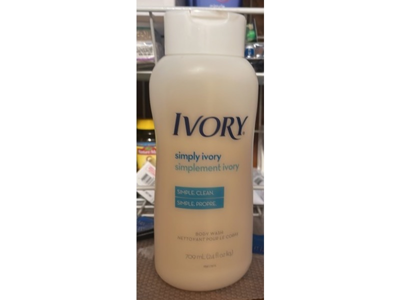 Ivory Simply Ivory Body Wash, 24 fl oz/709 mL