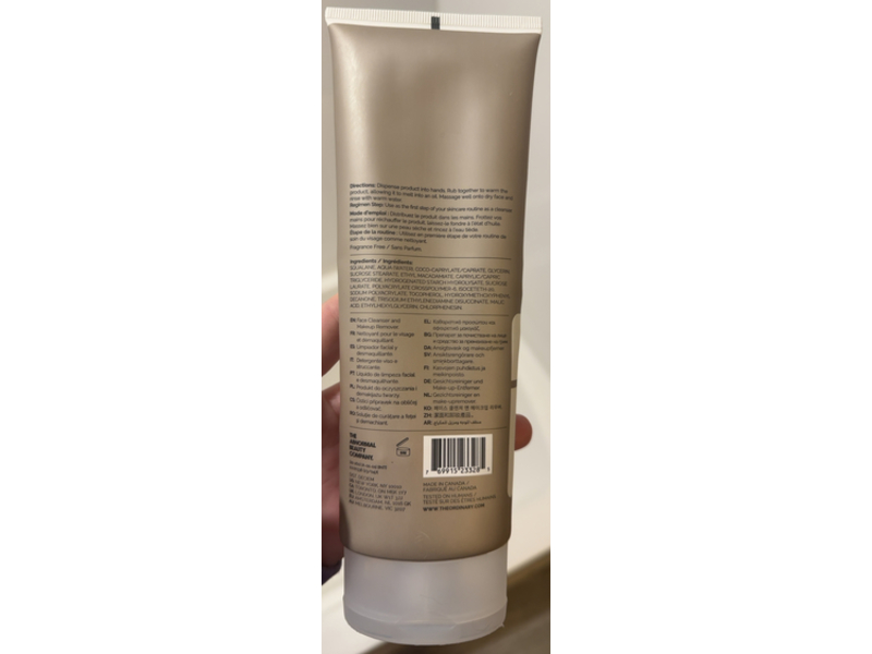 The Ordinary Squalane Cleanser, 8.1 fl oz/240 mL
