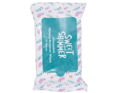 Sweet Shimmer Makeup Remover Wipes, 15 Wipes
