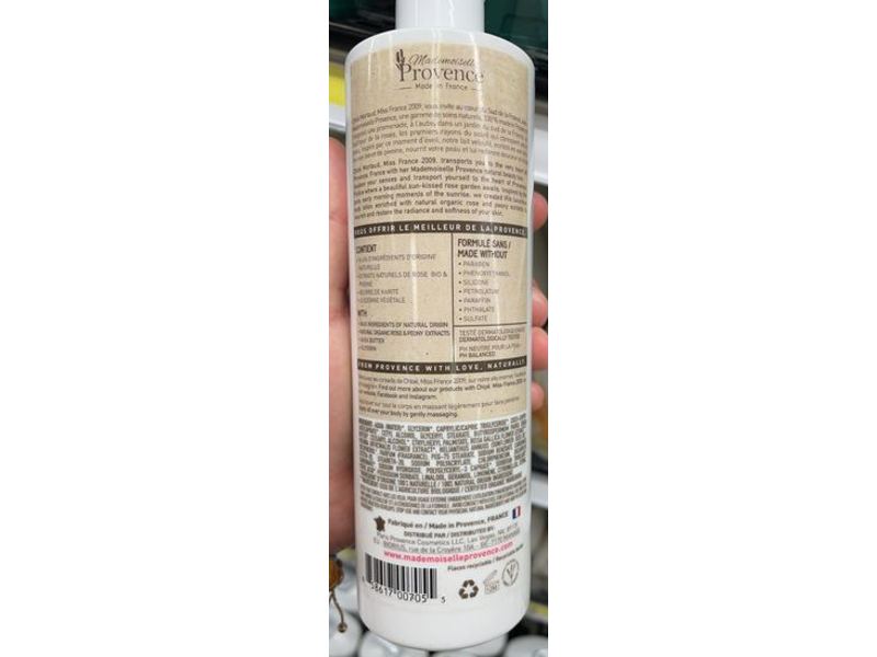 Mademoiselle Provence Body Lotion, Rose and Peony, 13.5 fl oz/400 mL