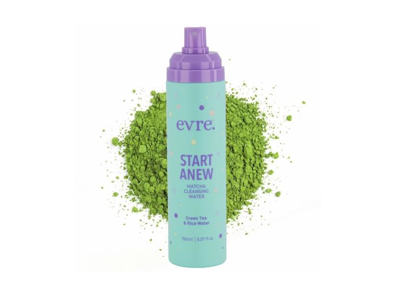 Evre Start Anew Teen Matcha Cleansing Water, Green Tea & Rice Water, 5.07 fl oz/150 mL