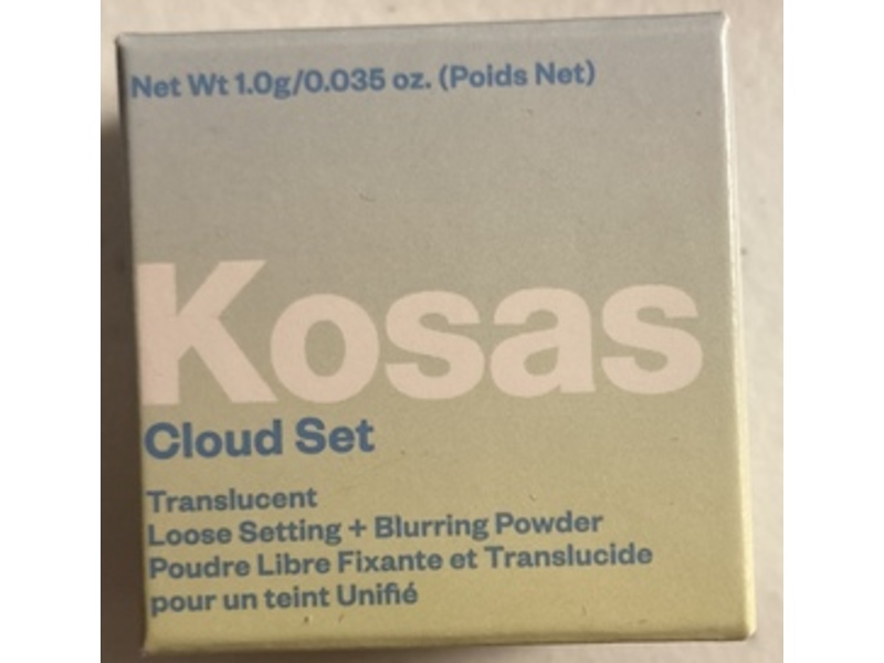 Kosas Cloud Set Loose Setting + Blurring Powder, Translucent Candy, 0.035 oz/1 g