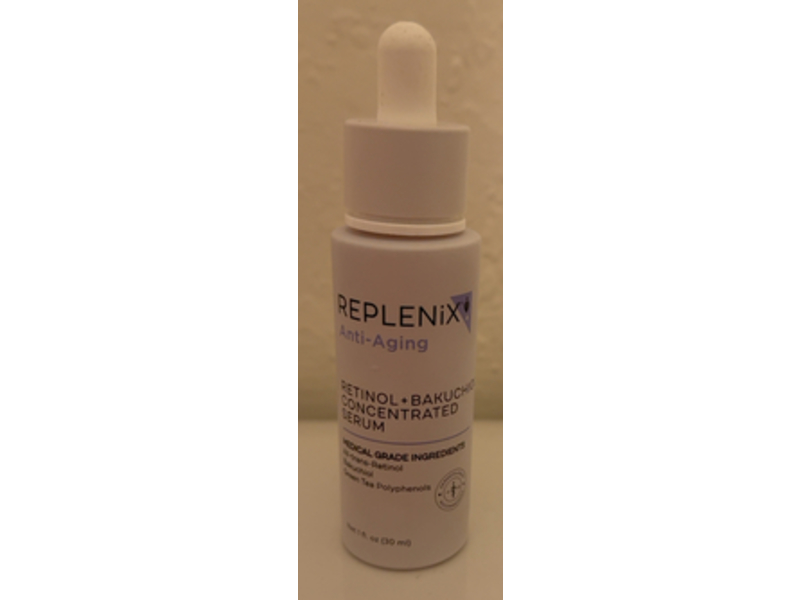 Replenix Anti-Aging Retinol + Bakuchiol Concentrated Face Serum, 1 fl oz/30 mL