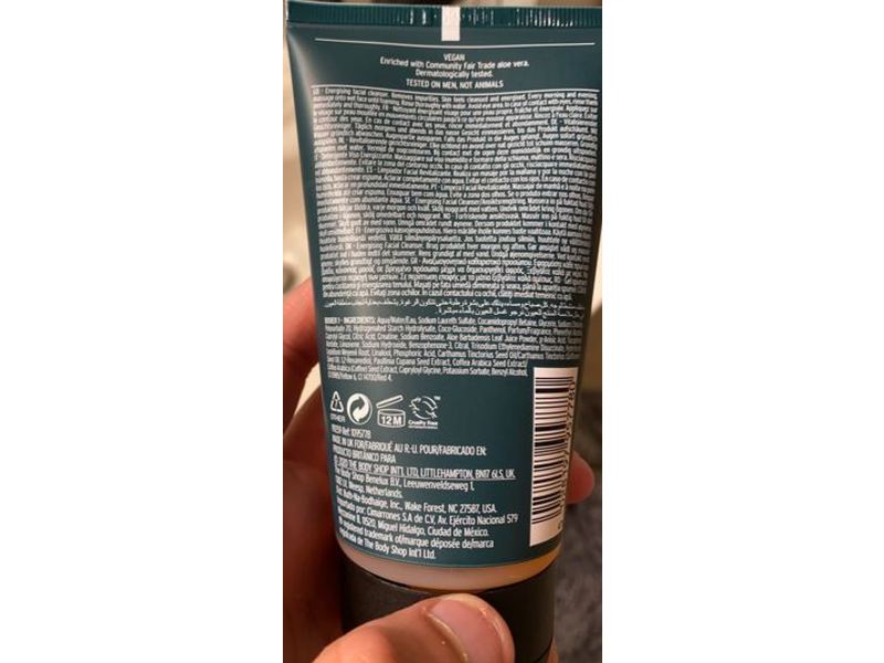 The Body Shop Energising Cleanser, Guarana & Coffee, 5.0 fl oz/150 mL