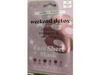 Danielle Creations Face Sheet Mask, Weekend Detox, 0.88 oz/25 g - thumbnail 2