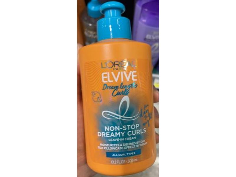 L'Oreal Paris Elvive Dreamy Curls Leave-In Cream, 10.2 fl oz/300 mL