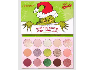 ColourPop x The Grinch Eyeshadow Palette, How The Grinch Stole Christmas , 0.63 oz/18.03 g