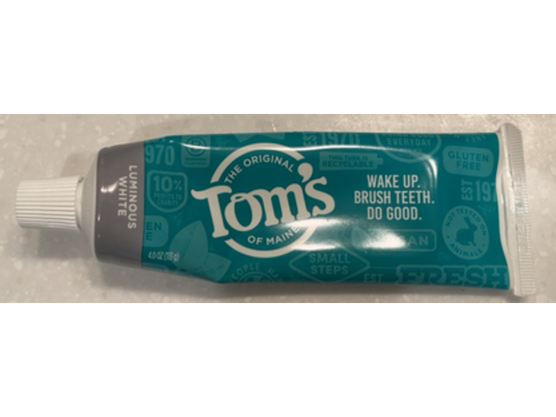 Tom's Luminous White Toothpaste, Clean Mint, 4 oz/113 g, Pack Of 3