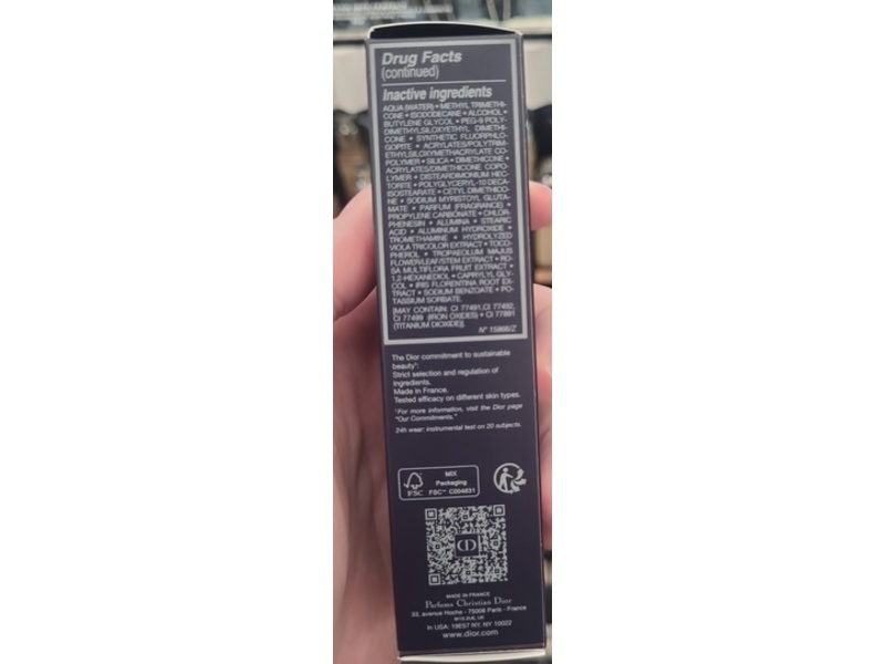 Dior Forever Matte Foundation, SPF 15, 3CR Cool Rosy, 1fl oz/30 mL