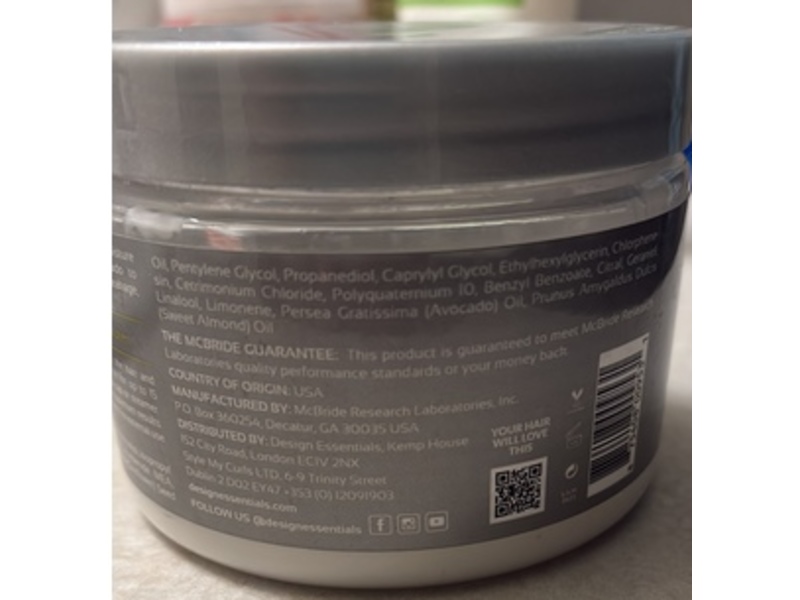 Design Essentials Natural Wash Day Deep Moisture Masque, Almond & Avocado, 12 oz/340 g