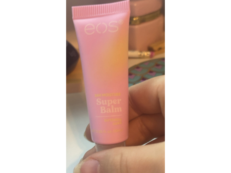 eos Moisture Super Balm Stick, Birthday Cake, 0.33 fl oz/10 mL