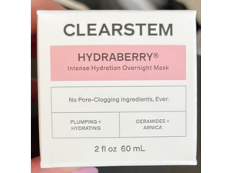 CLEARSTEM Hydraberry Intense Hydration Overnight Mask, 2 fl oz/60 mL