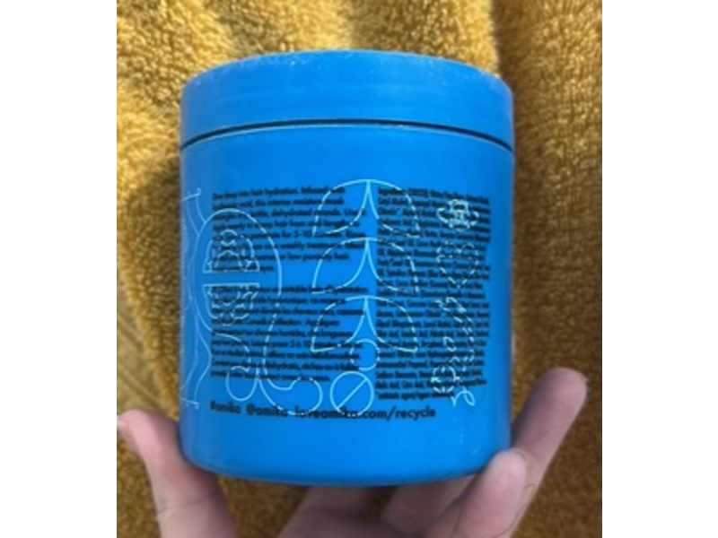 Amika Hydro Rush Intense Moisture Mask, Hyaluronic Acid, 16 fl oz/500 mL