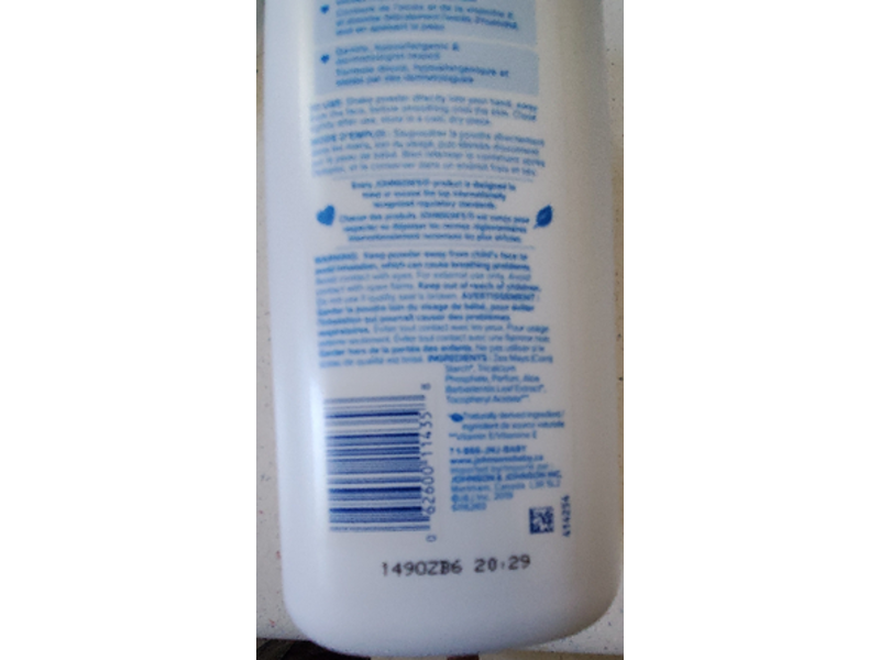 Johnson's Baby Powder, Aloe & Vitamin E, 22 oz/623 g