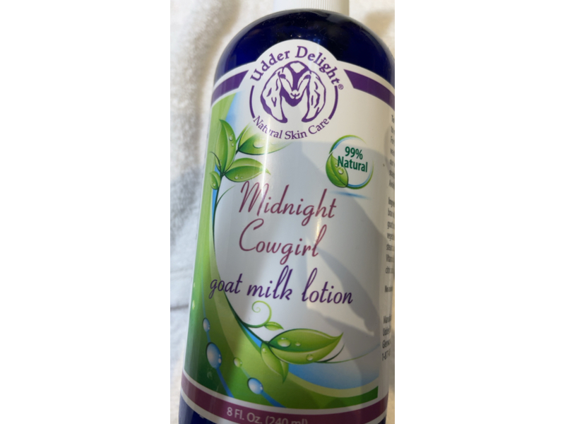 Udder Delight Midnight Cowgirl Lotion, Goat Milk, 8 fl oz/240 mL